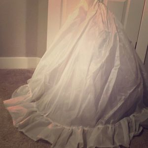 Double wedding dress skirt